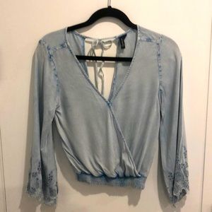 Denim blouse